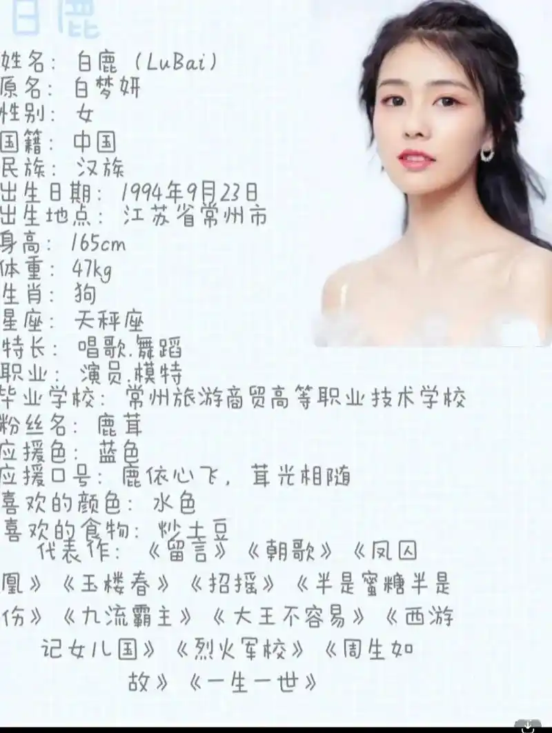 白鹿简介 白鹿简介