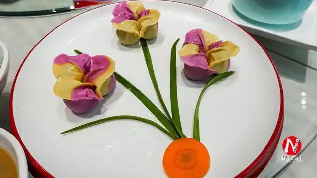 67到甘肃金昌吃七彩饺子宴,不仅有口福更有视觉盛宴,300元一桌