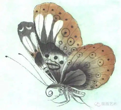 图文教程:李晓明工笔蝴蝶设色步骤示范(一)_部分