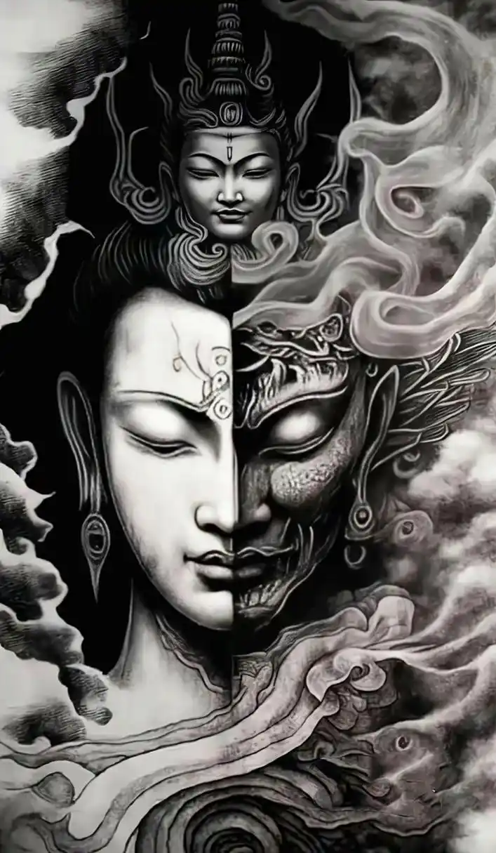 我若成佛 天下无魔 我若成魔 佛奈我何 凡尘俗事一场空  莫留怨恨在心