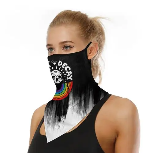 ebay爆款小丑数码印花挂耳蒙面三角巾多功能防晒户外骑行面罩围脖