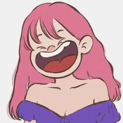 大笑女孩的动漫人物头像
