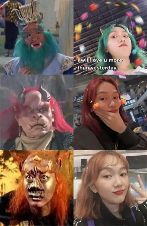 本来西姐还觉得好绿好酷 直到我看到《西游记》上了热搜…… 现在总