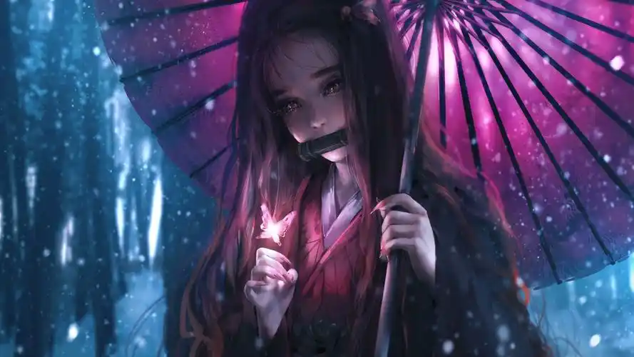 鬼灭之刃祢豆子绝美动态壁纸