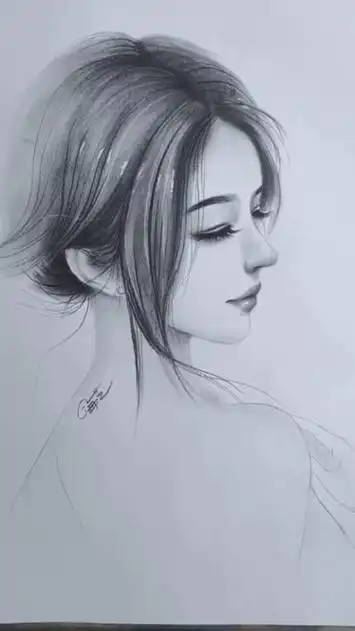 零基础学画人像 网课学习,画像接单中#素描人物 #人物肖像 #手绘