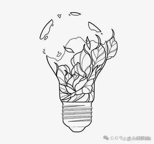 灯泡创意简笔画将您带入光明和创意的奇妙世界让生活充满乐趣