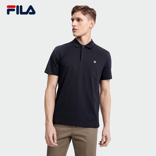 fila斐乐官方男子短袖polo2023夏季新款简约运动polo衫