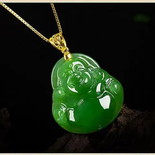 玉佛吊坠女和田玉弥勒佛佛公