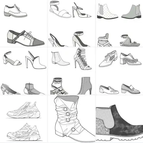 服装设计之鞋子款式合集一