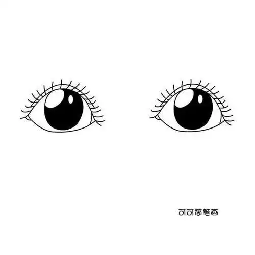女孩眼睛的画法 - 儿童简笔画大全简笔画的眼睛眼睛的画法简笔画手