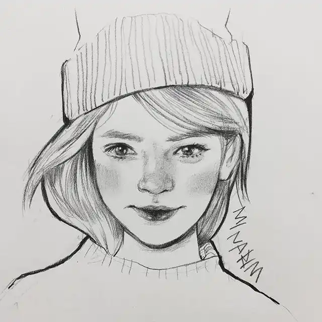 17张优秀的素描人像素材,不会画素描的看过来