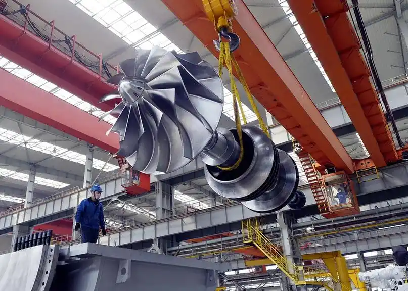 沈鼓集团转子车间生产的压缩机叶轮.沈鼓集团供图