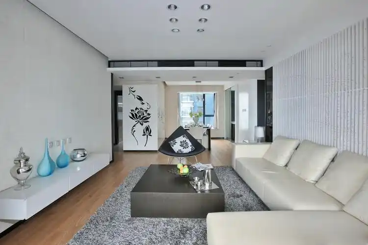 现代简约三居室130平米三室简约风格装修效果图