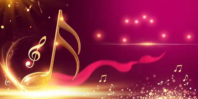 跨年音乐会红色光晕音乐音乐会乐器音符音乐背景