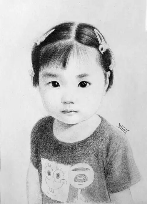 素描小女孩|纯艺术|绘画|mzgmzg_原创作品-站酷zcool