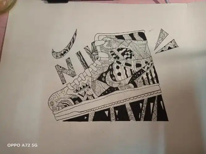 鞋子黑白装饰画