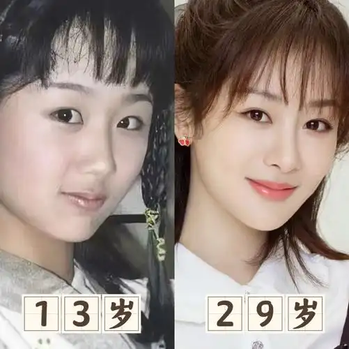 大家眼皮子底下长大的杨紫从小到大没变过