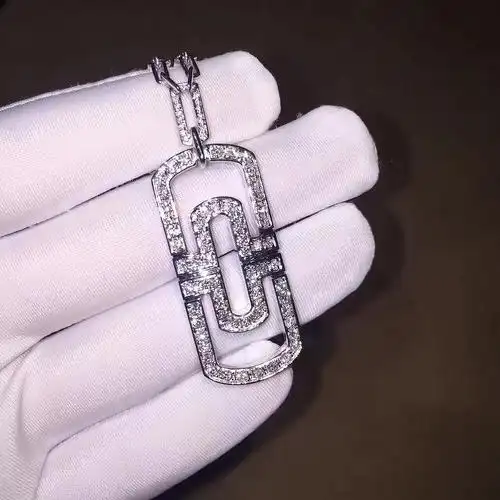 宝格丽回形针项链老款