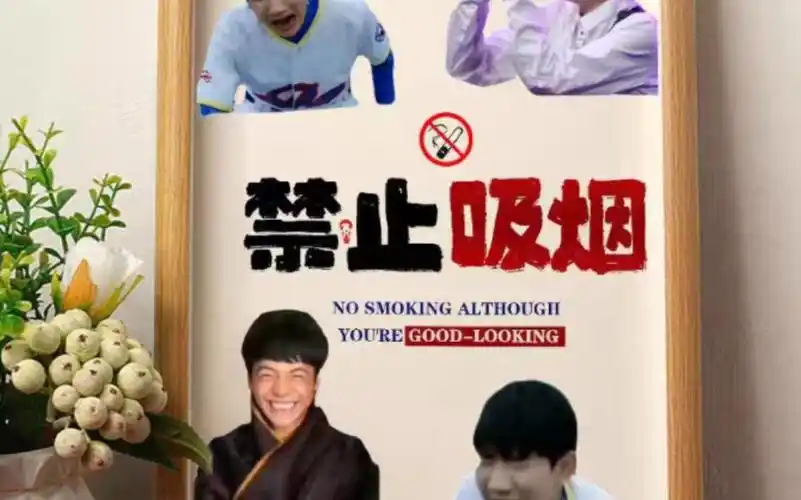 王源 丁真 禁止吸烟标识