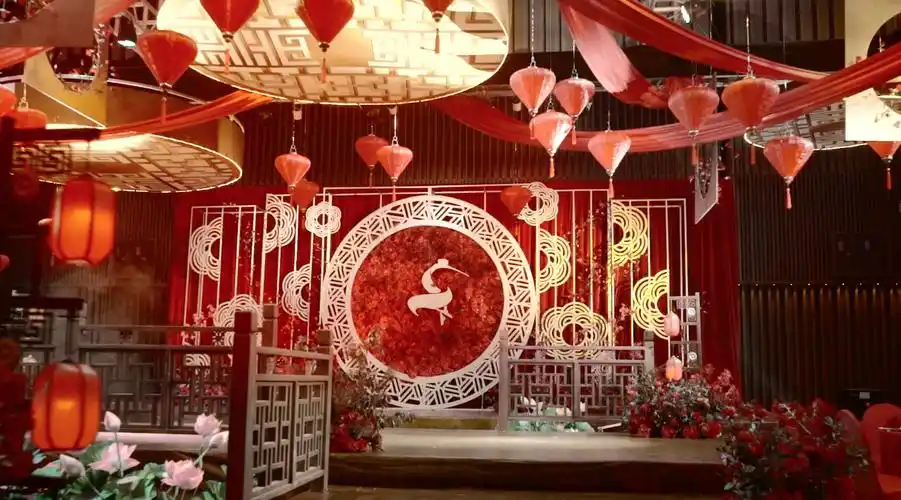 中式婚礼场布案例