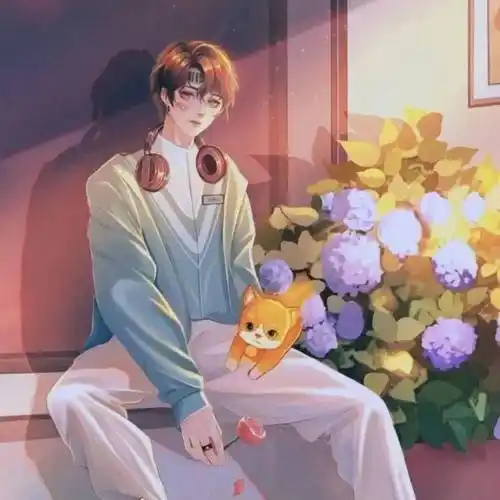 精选情侣头像二次元动漫只要回头能看见你千万人走来都是路过