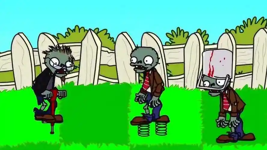 植物大战僵尸:跳跳杆僵尸来了