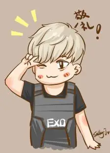 黄子韬 手绘 q版 exo