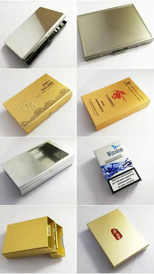 创意男士商务烟盒 不锈钢烟盒 香烟盒包装盒 超薄烟盒可定制