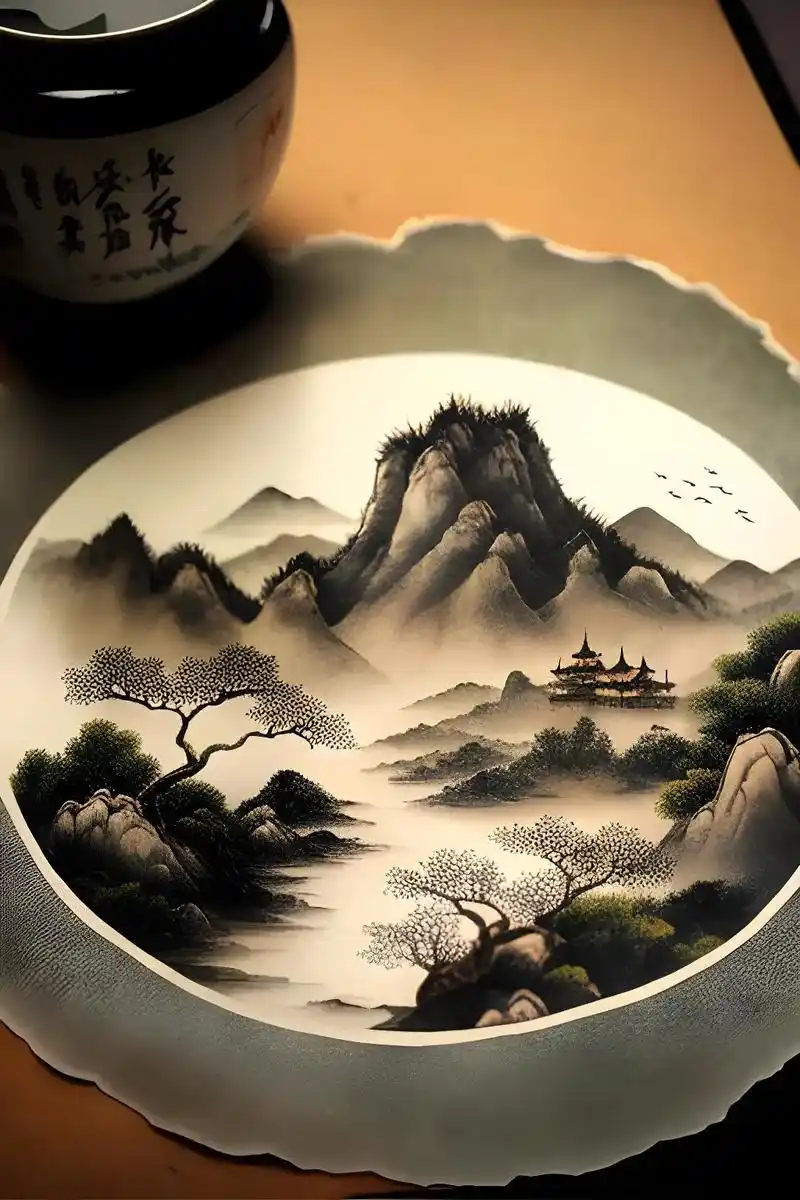 山水画.唐风唐韵,意境深邃,观竹听风,禅意无限#抖音壁纸 # - 抖音