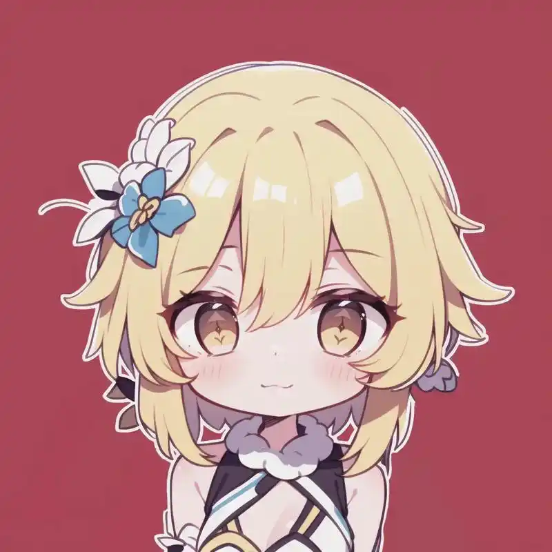 越看越好看的旅行者～荧妹来了,请注意查收(776377) #原神枫