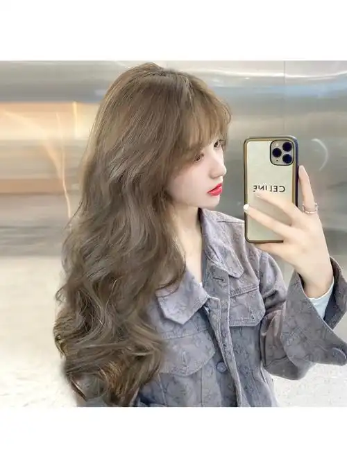 假发烫发真发全真人发全头大波浪短发仿真头皮真人发假发片发套