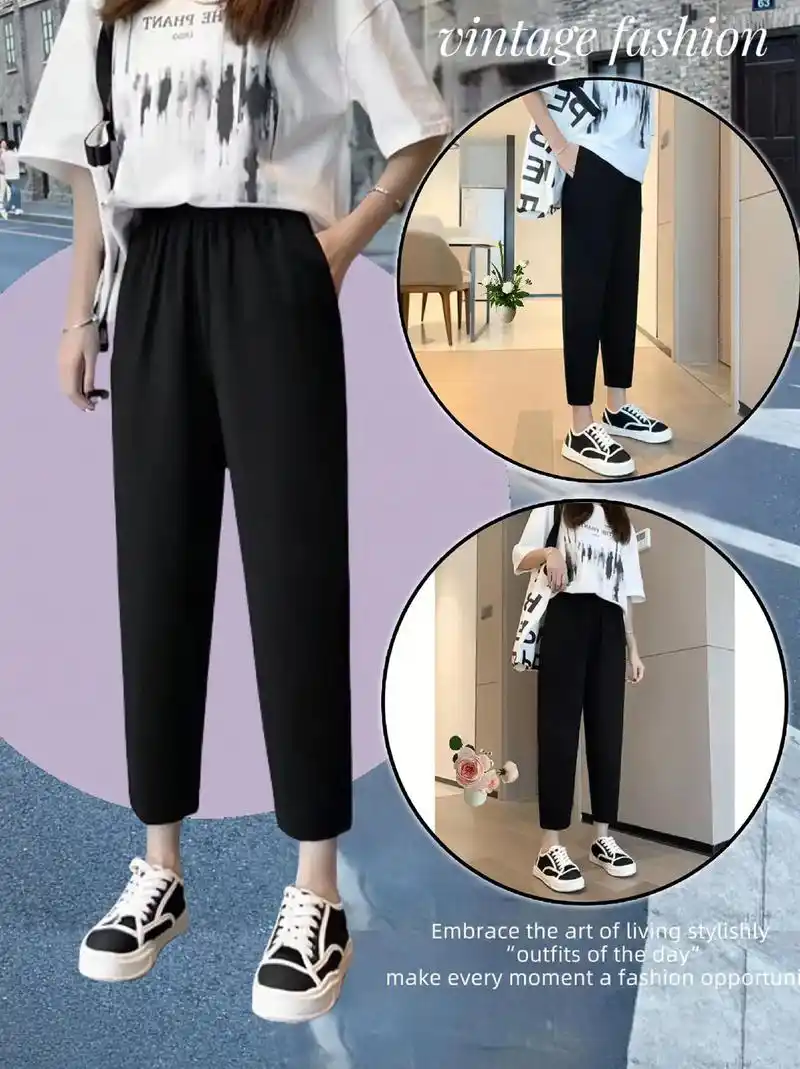 啄木鸟薄款萝卜裤～显瘦百搭