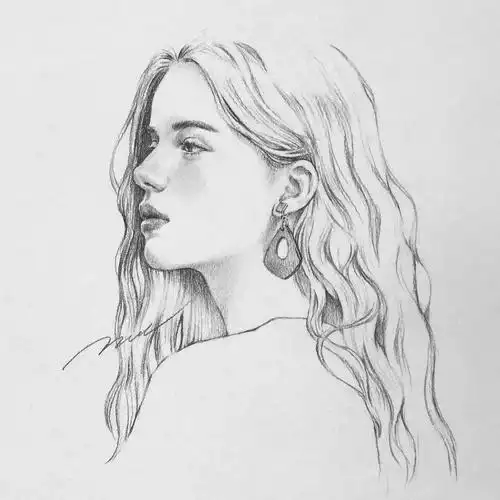 干净清爽的美女肖像,好甜美呀! - 聚好画