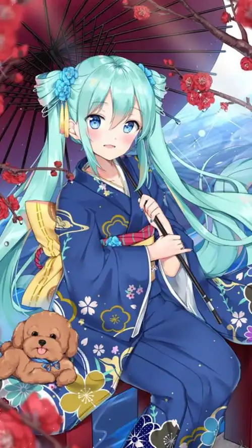 日系二次元动漫美女高清手机壁纸