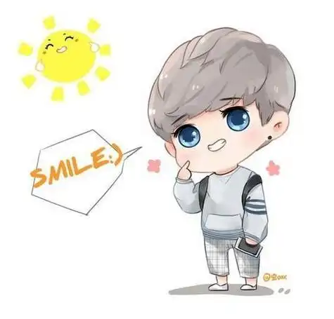 鹿晗头像超清卡通(鹿晗头像可爱呆萌高清)