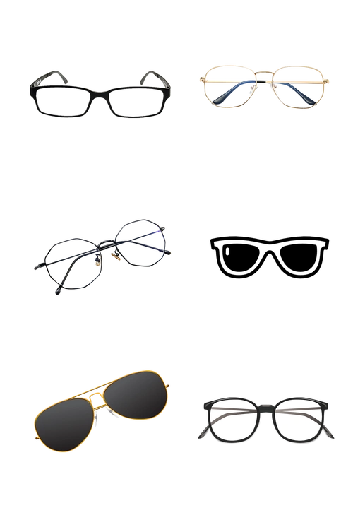 手绘眼镜近视镜太阳镜免抠元素模板下载-编号2867922-众图网