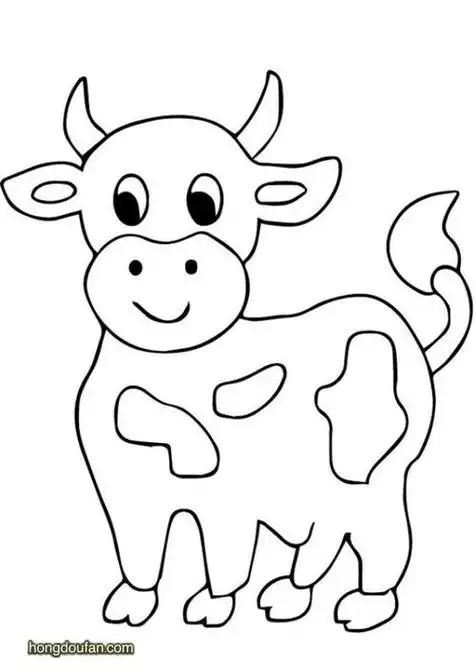 画qq红包牛怎么画牛简笔画画法简笔画系列-怎么画牛牛的简笔画作品