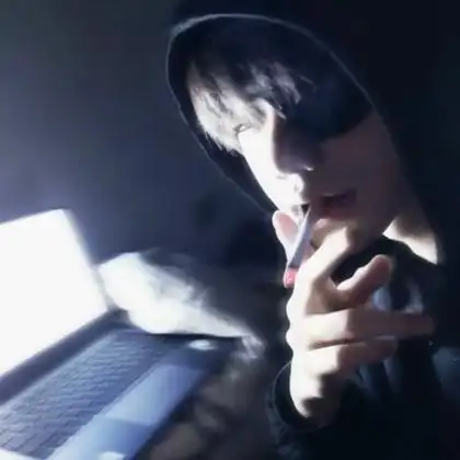 男生霸气侧脸头像