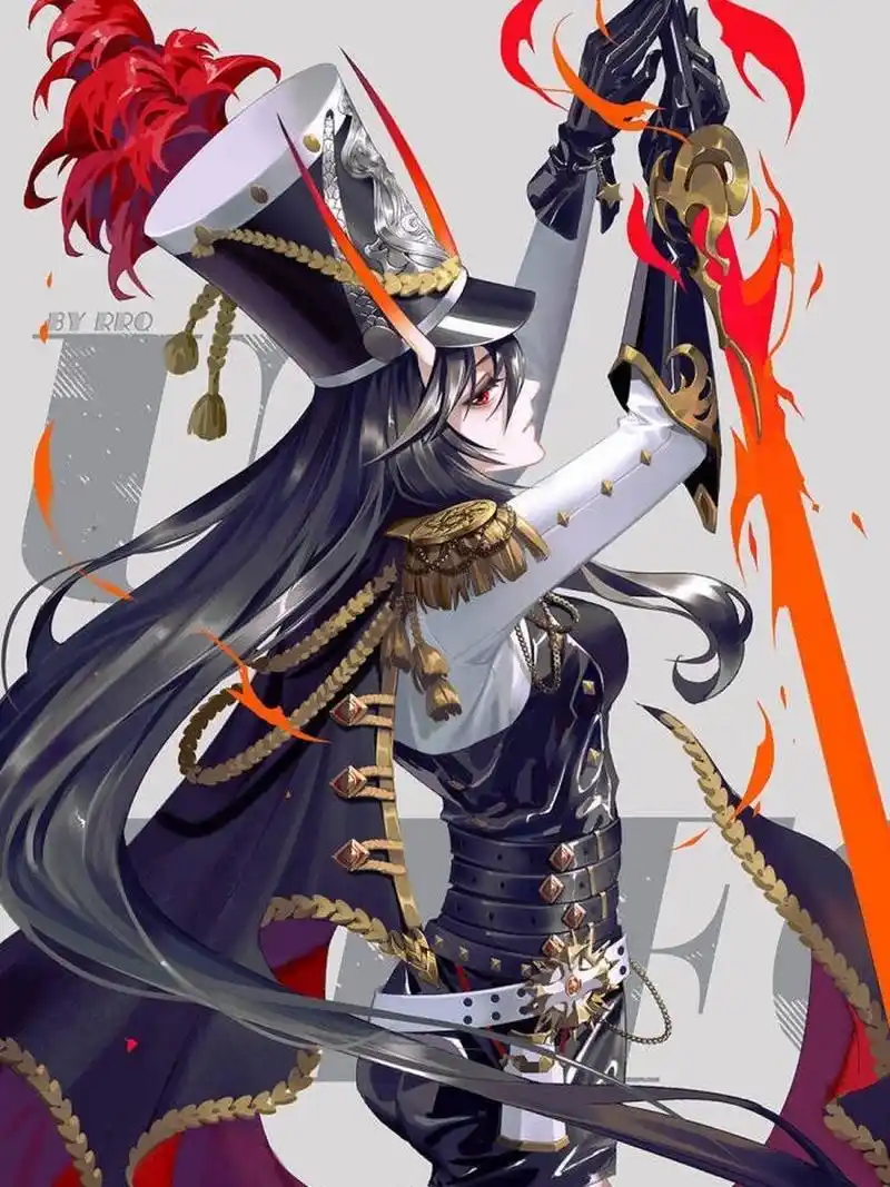 第339期92帅气军装系女生头像92 插画师:若若秋