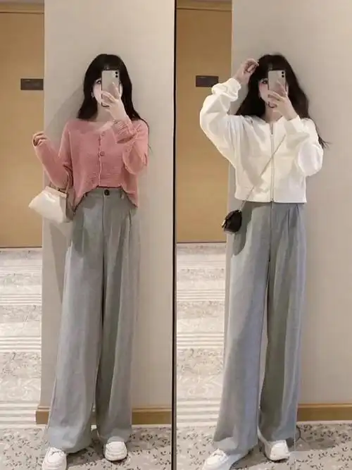 清爽利落的春季休闲穿搭,日常百搭的简约风格,穿出少女感