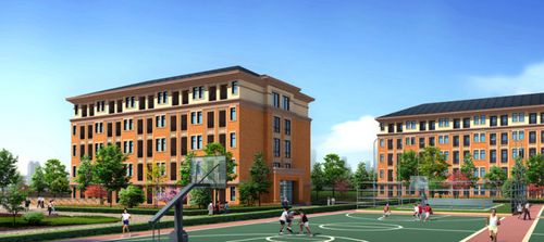 学校教学楼建筑外观设计效果图大学校园学校风光培训中心学校建筑