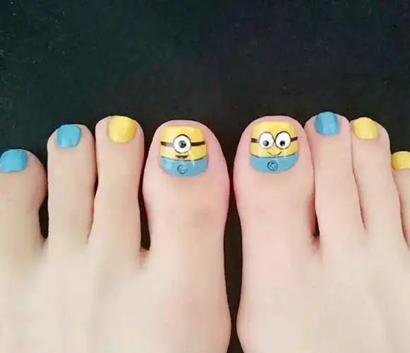 新款韩国美甲贴纸 卡通时尚美甲脚贴 脚趾甲贴纸 环保指甲贴 乐畈
