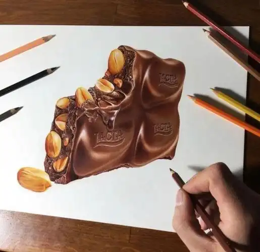 今日是佛系的一天,彩铅巧克力