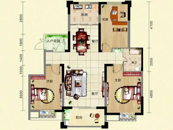 迎春颐和城:户型图