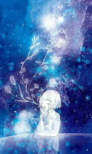 深蓝色星空背景图