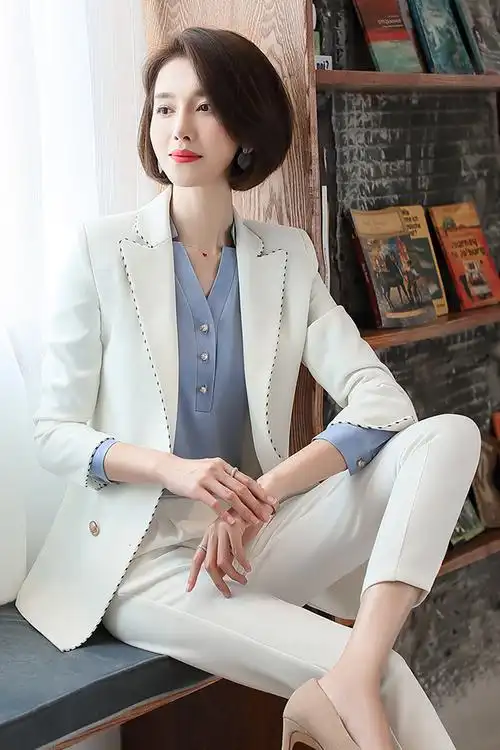 职业装时尚女装西装套装女秋季韩范休闲洋气西服外套女正装工作服