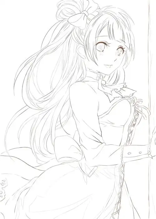 二次元插画 临摹练习-4|插画|创作习作|小桃今天画画了吗 - 原创作品