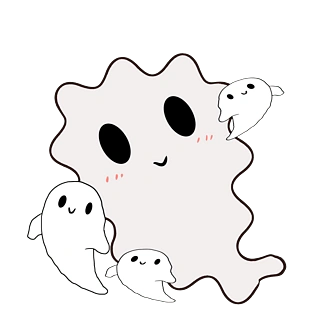 卡通搞怪场景png免抠pngpsd2000*2000小鬼黑猫边框插画pngpsd2000*