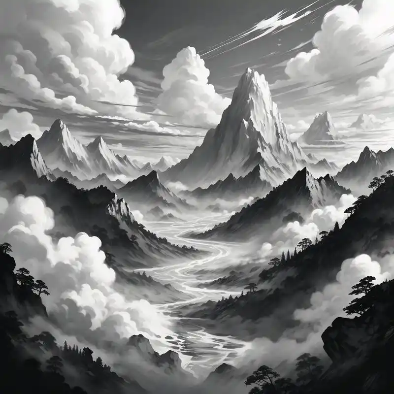 96黑白风景头像精选9815