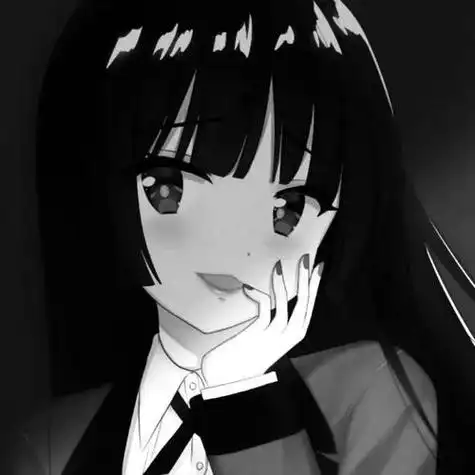 卡通头像丨黑白动漫女头可爱酷酷